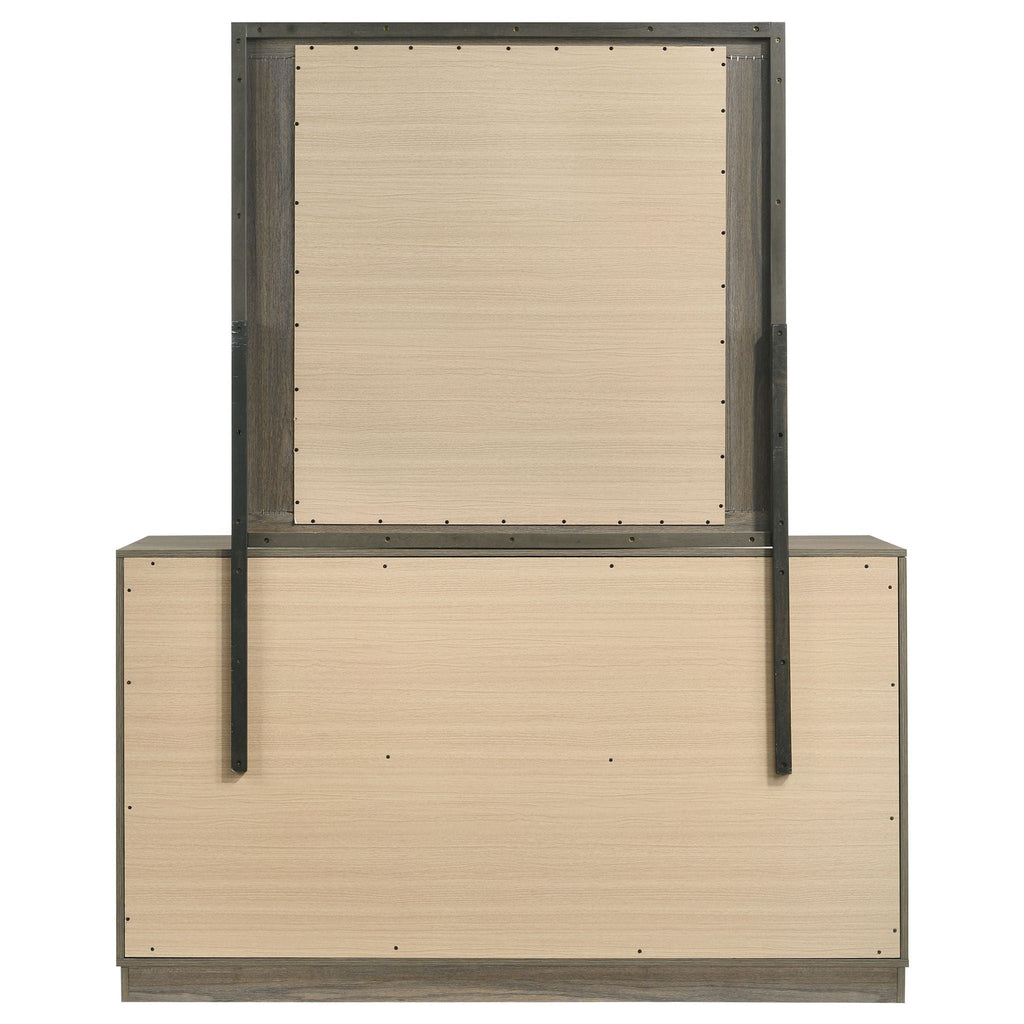 Fenwick 9-drawer Dresser with Mirror Grey Oak