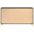 Kendall 6-drawer Dresser Black