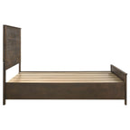 Woodmont Wood Queen Storage Panel Bed Rustic Golden Brown