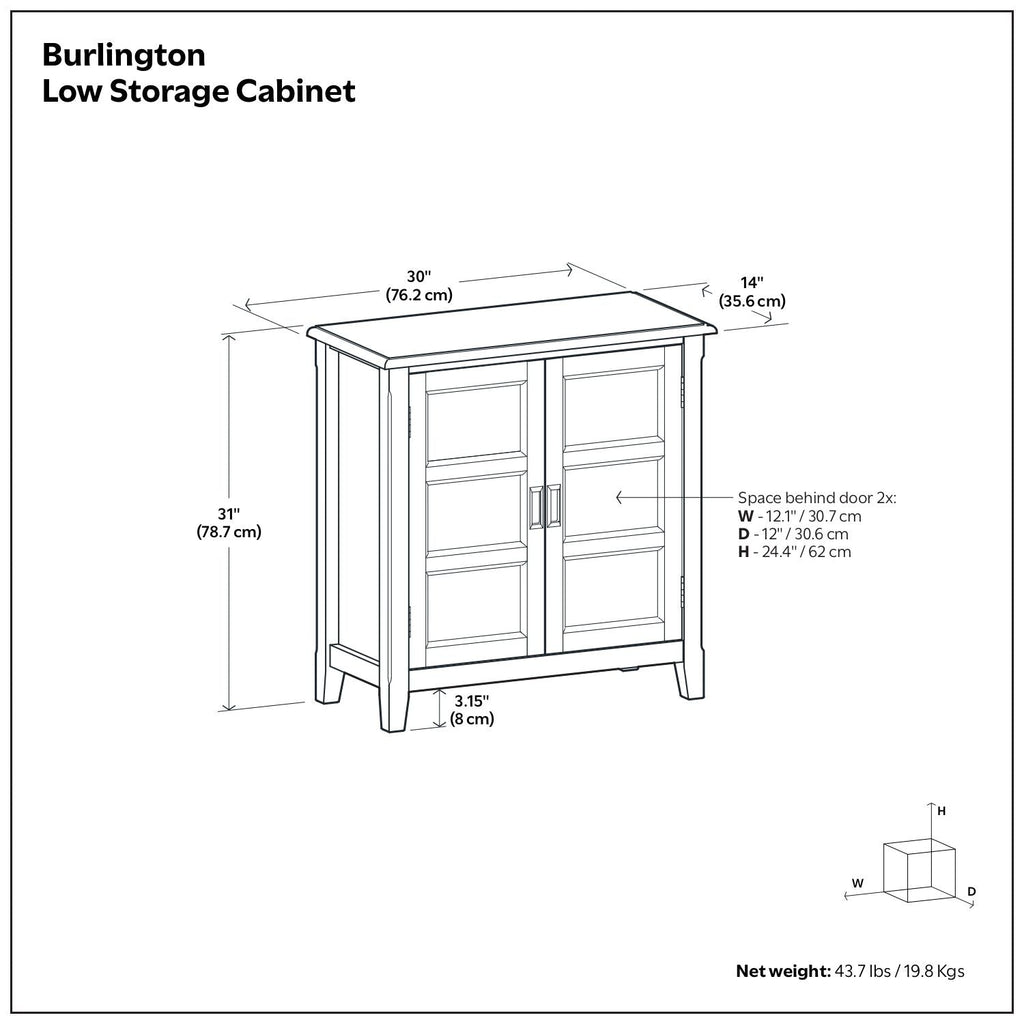 Burlington - Handcrafted Low Storage Cabinet