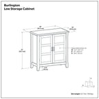 Burlington - Handcrafted Low Storage Cabinet