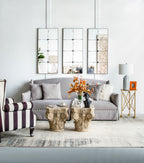 Traditional Decor Style Antique Glass Panel Mirror, Wall Mirror For Bathroom Entryway Console Lean Against Wall
