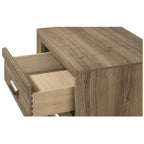 5 Drawer Storage Chest With Pulls - Light Brown