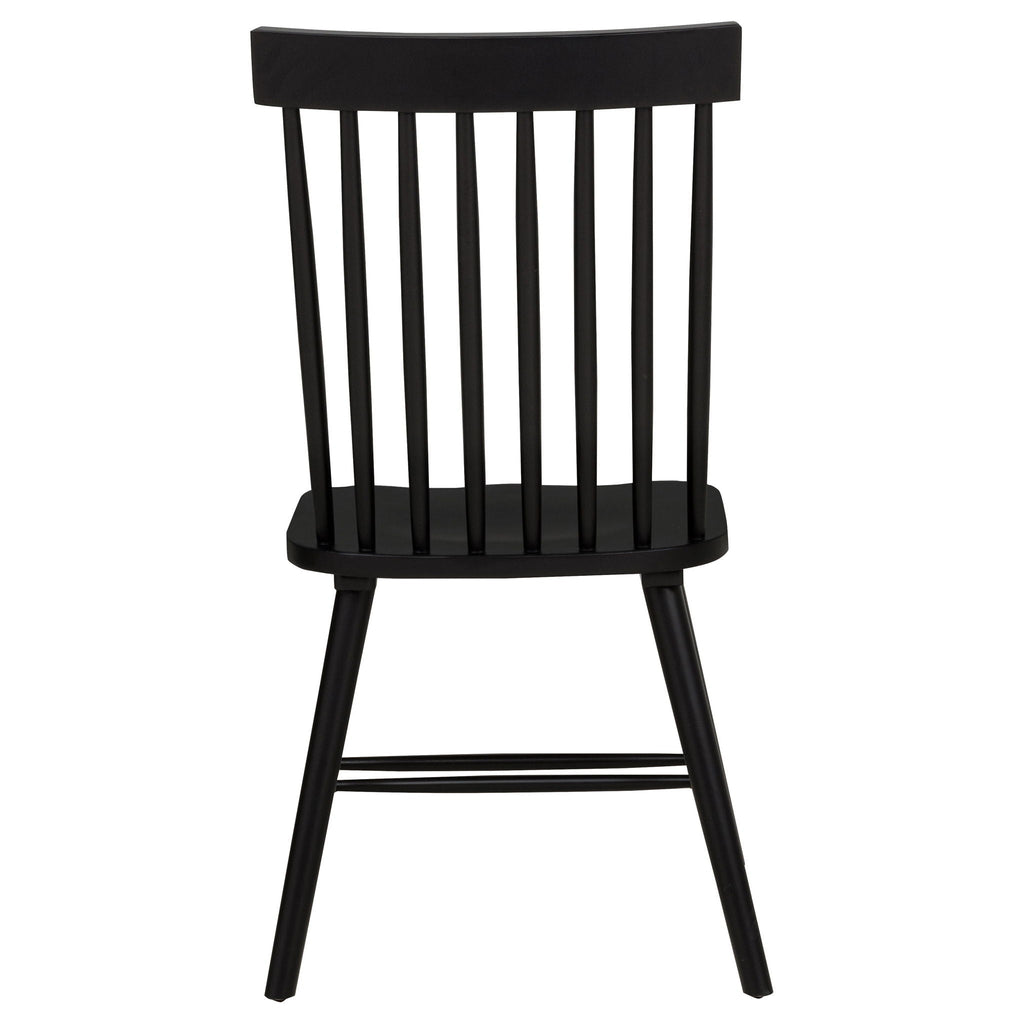Andrews 5-piece Round Dining Table Set Light Ash and Black