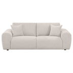 Burnett Chenille Upholstered Wide Arm Sofa Ivory