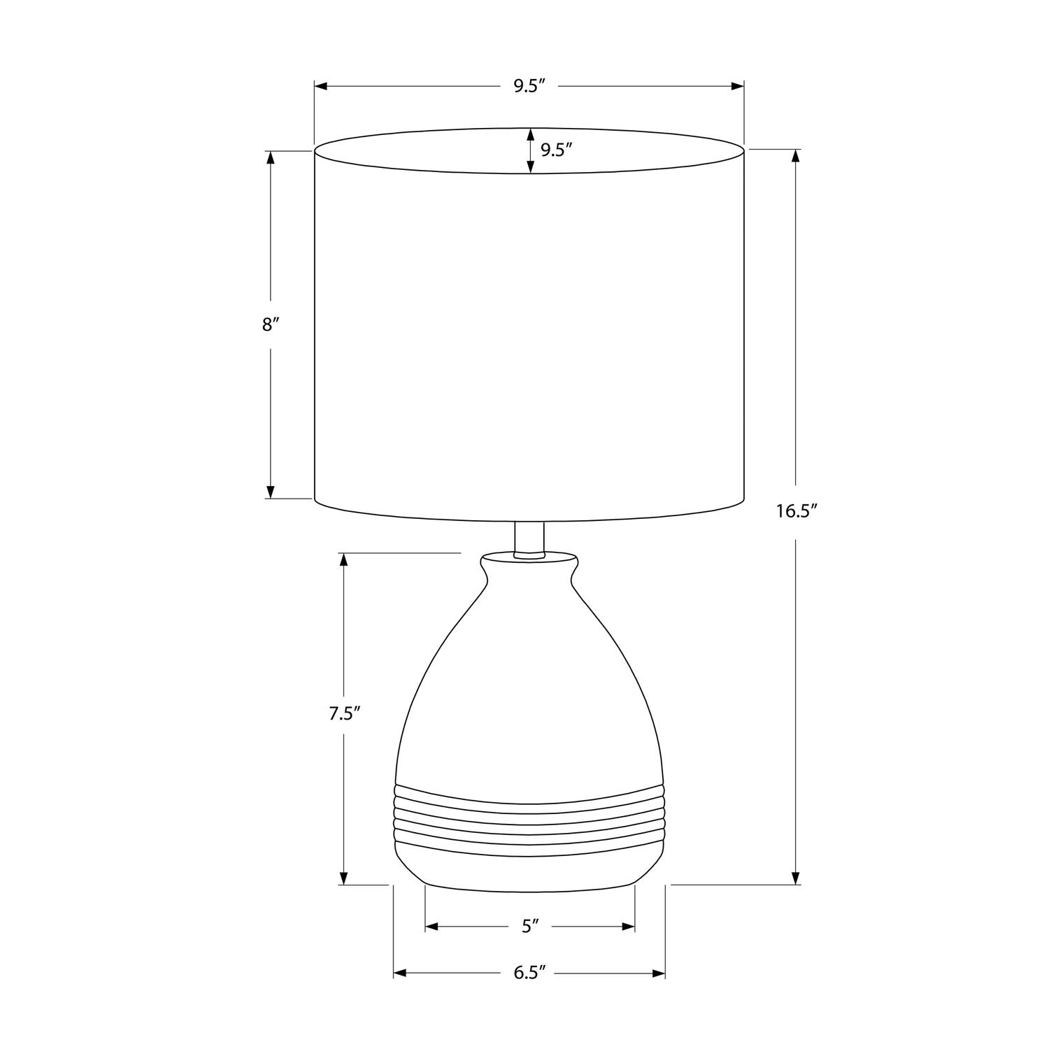 Lighting, Modern Table Lamp - Cream