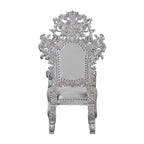 Valkyrie - Arm Chair (Set of 2) - Synthetic Leather & Antique Platinum