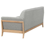 Vaughn 3-piece Fabric Upholstered Flared Arm Sofa Set Grey