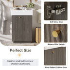 Bathroom Vanity With Sink, Freestanding Wood Grain Cabinet With Storage