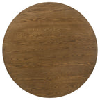 Franklin 54-inch Round Wood Pedestal Base Dining Table Dark Brown