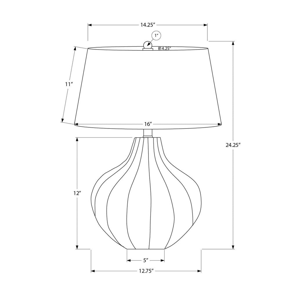 Lighting, Table Lamp, Ceramic, Transitional - Blue