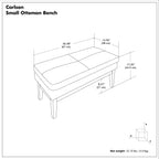 Carlson - Ottoman Bench, Mid Century Design