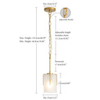 Adjustable Cylindrical Pendant Light