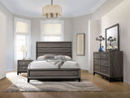 Watson Four-piece Eastern King Bedroom Set Grey Oak