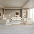Shane - Chair With 2 Pillows - Beige Linen