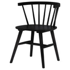 Jeffries Windsor Wood Dining Side Chair Black (Set of 2)