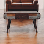 Solid Wood Curved Coffee Table