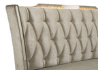 Lorient Eastern King LED Upholstered Bed Ivory and Camel