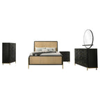 Arini 5-piece Queen Bedroom Set Black and Natural