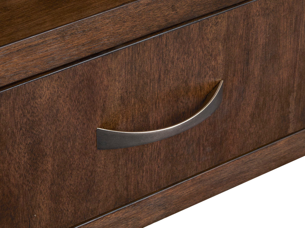 McPherson - Round Cocktail Table With Casters - Burnt Umber