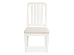 Willowbrook - Upholstered Side Chair With Wood Slat Back (Set of 2) - Egg Shell White