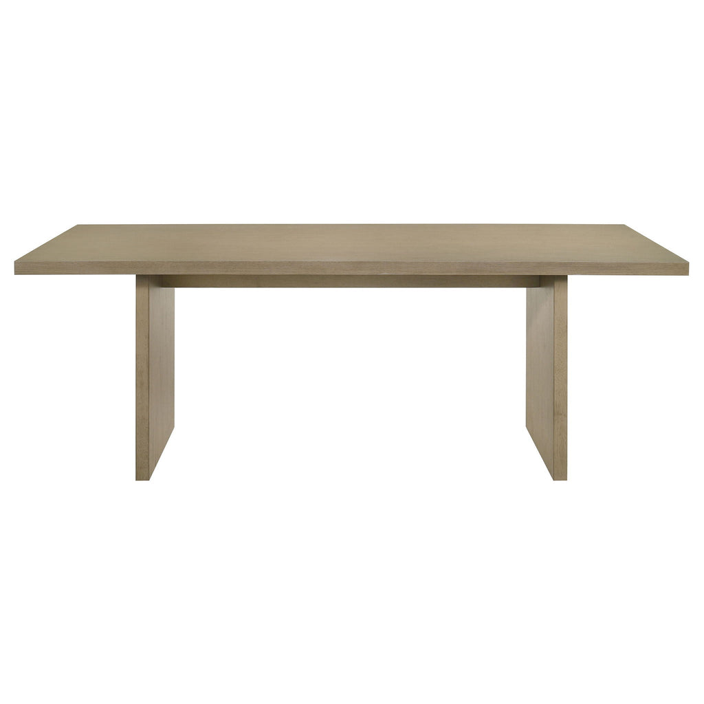 Decker 7-piece 82-inch Rectangular Dining Set Cream and Natural Oak