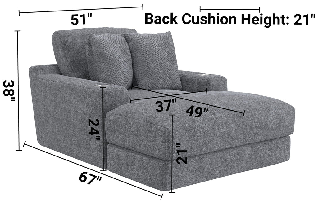 Cozy - Chaise With USB