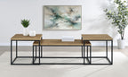 Straden 3-piece Engineered Wood Coffee Table Set Mango and Black
