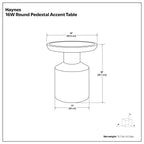 Haynes - Handcrafted Wooden Accent Table