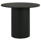 Hamlyn 5-piece Round Wood Counter Height Dining Set Grey and Black
