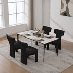 Armless Curved Back Accent Chairs