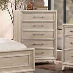 1 Piece Chest With Handles, Angled Legs, Ball Bearing Glides - Oak
