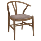 Dinah Wood Wishbone Dining Side Chair Walnut (Set of 2)