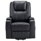Armstrong Upholstered Power Lift Massage Recliner Espresso