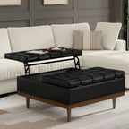 Mariah - Upholstered Lift Top Table Storage Ottoman