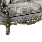 Miliani - Sofa With 5 Pillows - Fabric & Antique Bronze