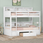 Carolee - Twin Size Bunk Bed With Built-In Shelves