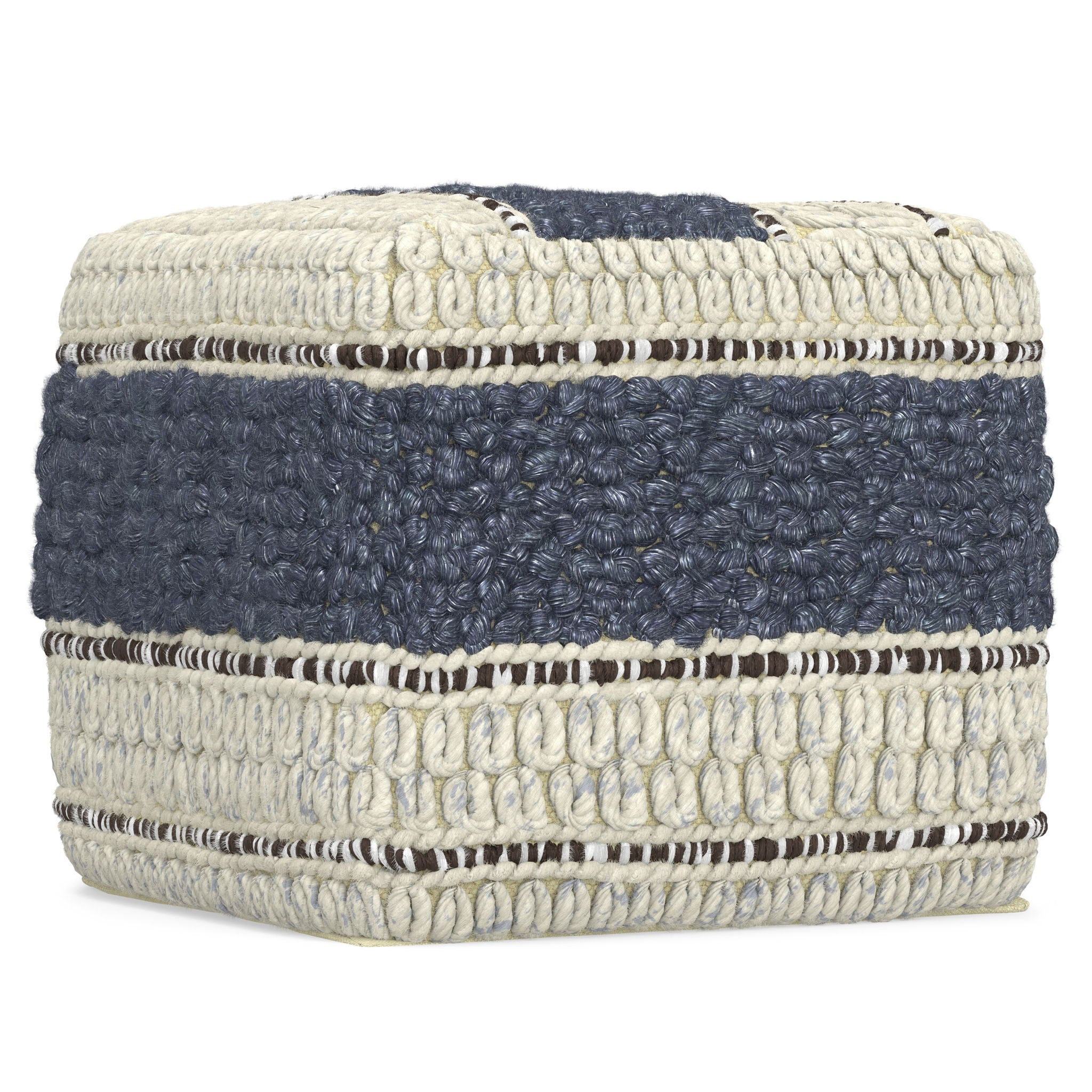 Grady - Handcrafted Square Pouf