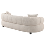 Whitney Contemporary Channel Tufted Woven Fabric Upholstered Sofa