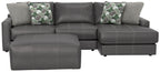 Minori - Italian Leather Sofa / Chaise And Cocktail Ottoman