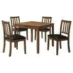 Parkwood 5-piece Square Dining Table Set Honey Brown
