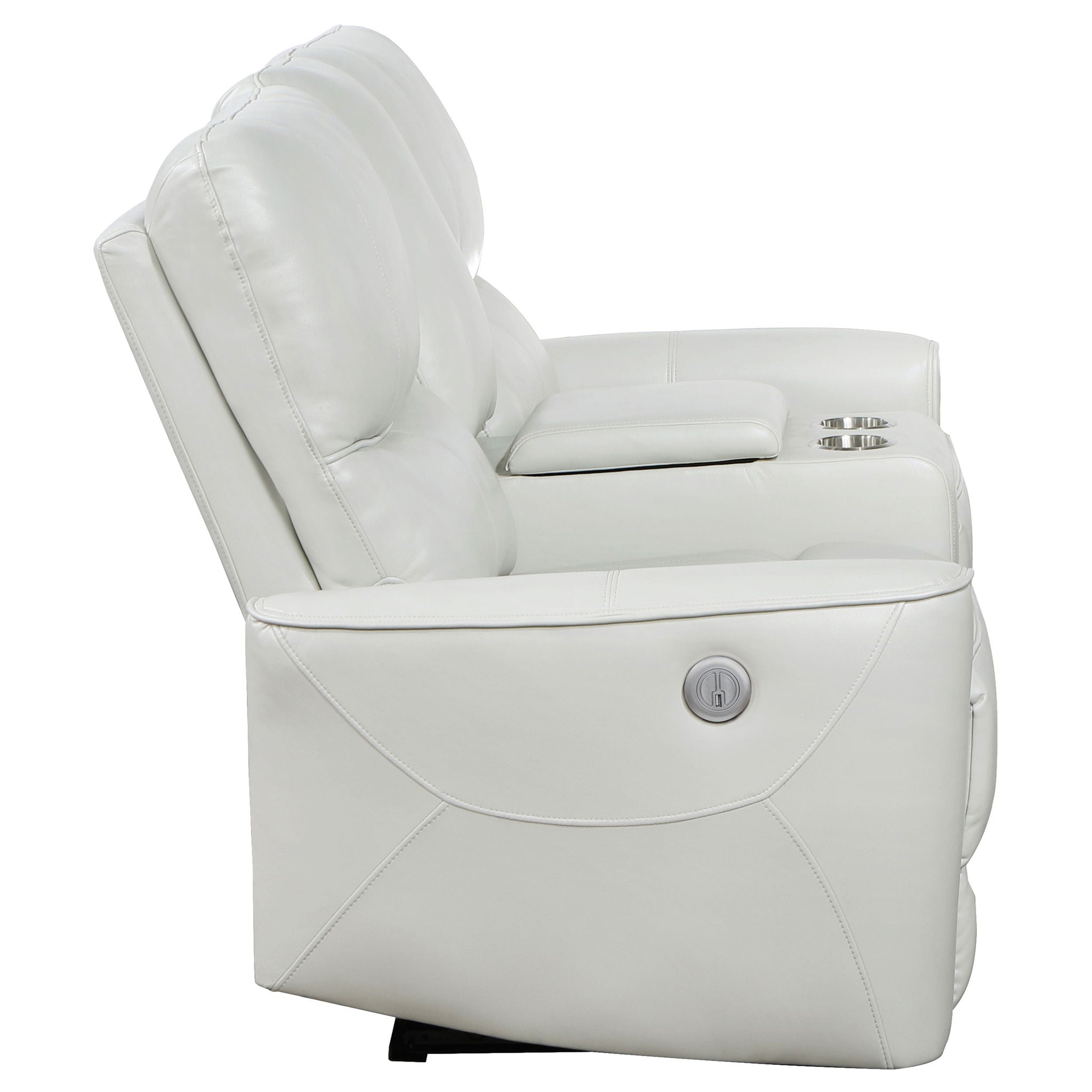 Greenfield Upholstered Power Reclining Loveseat Dove Grey