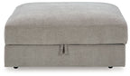 Aslan Court - Ottoman With Storage - Pebble