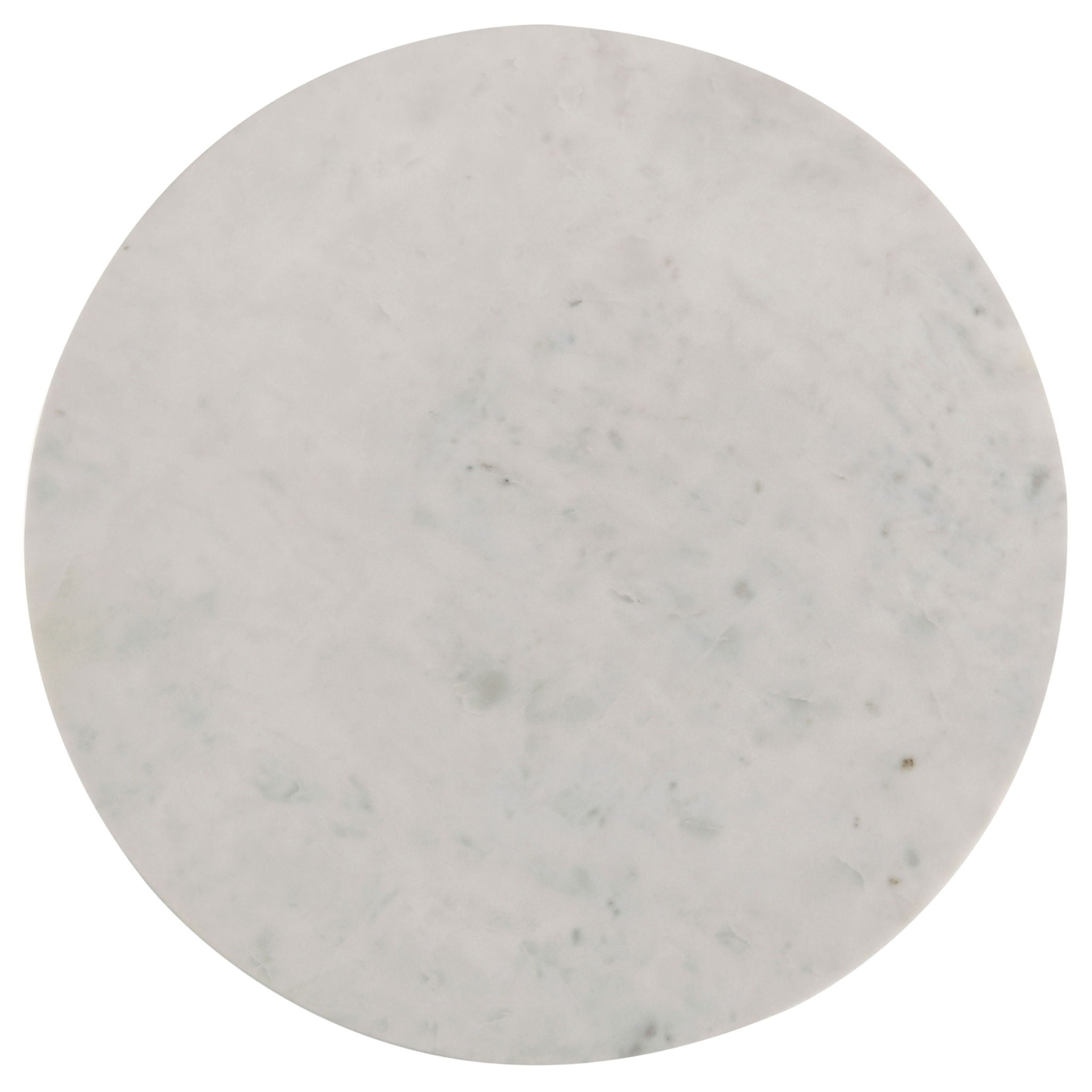 Astoria Round Genuine Marble Side End Table White
