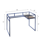 Yasin - Glass Top Writing Desk