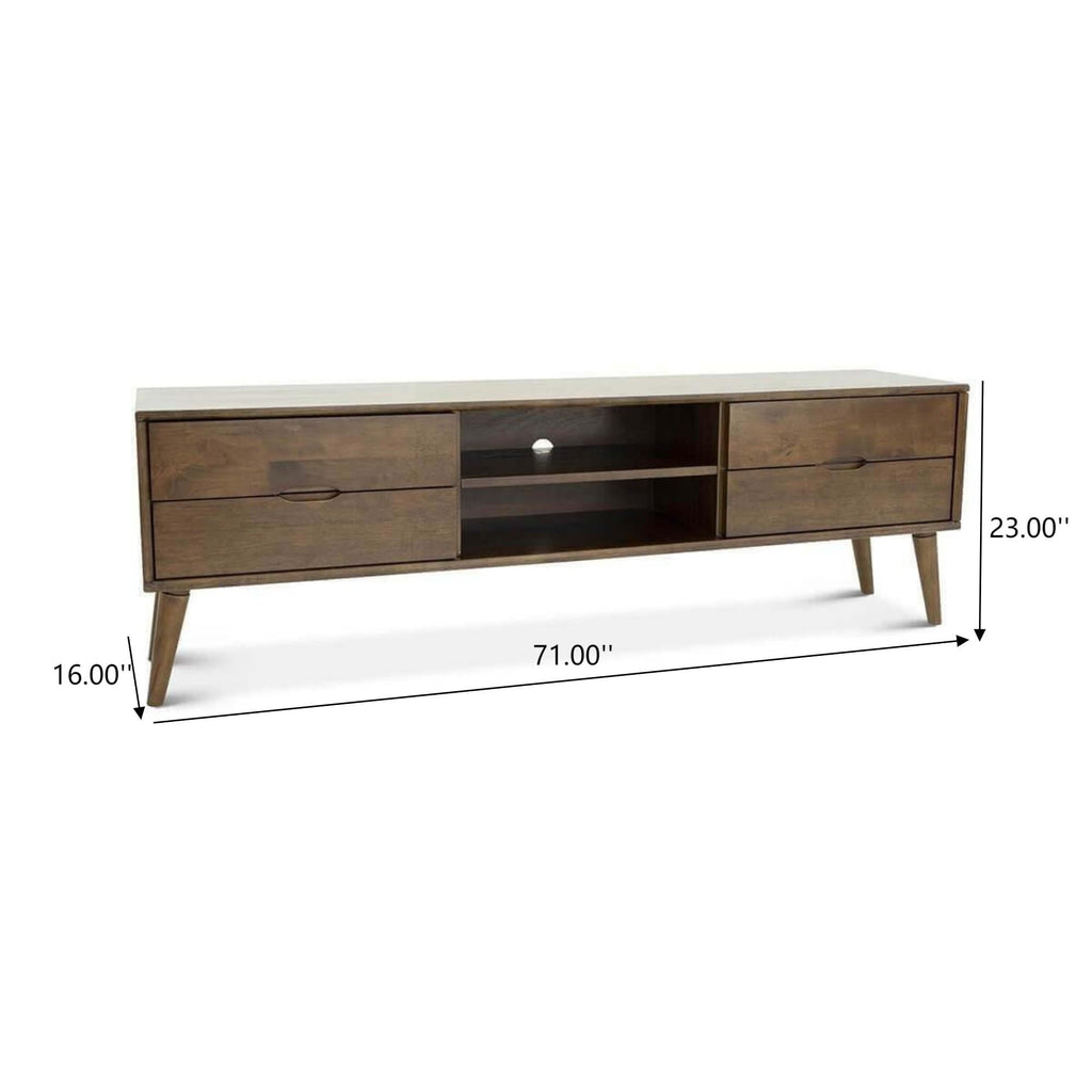 Adrian - TV Stand - Walnut Brown