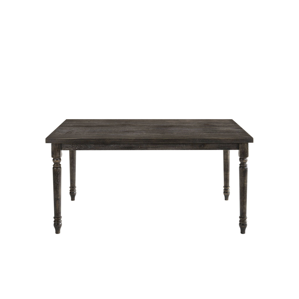 Claudia II - Weathered 7 Pieces Dining Room Set - Gray