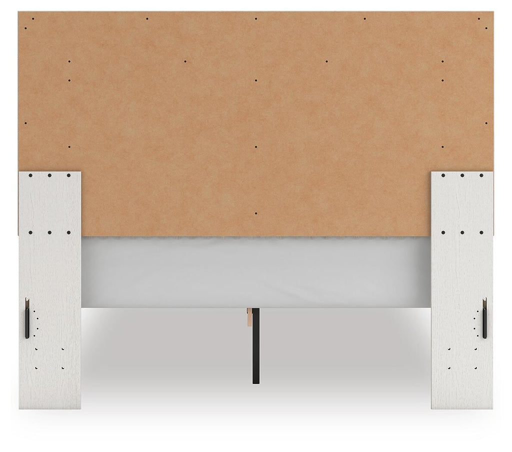 Zuraleus - Upholstered Panel Platform Bed With Roll Slats