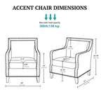 Shasta - Accent Chair With And Nail Buttons - Brown