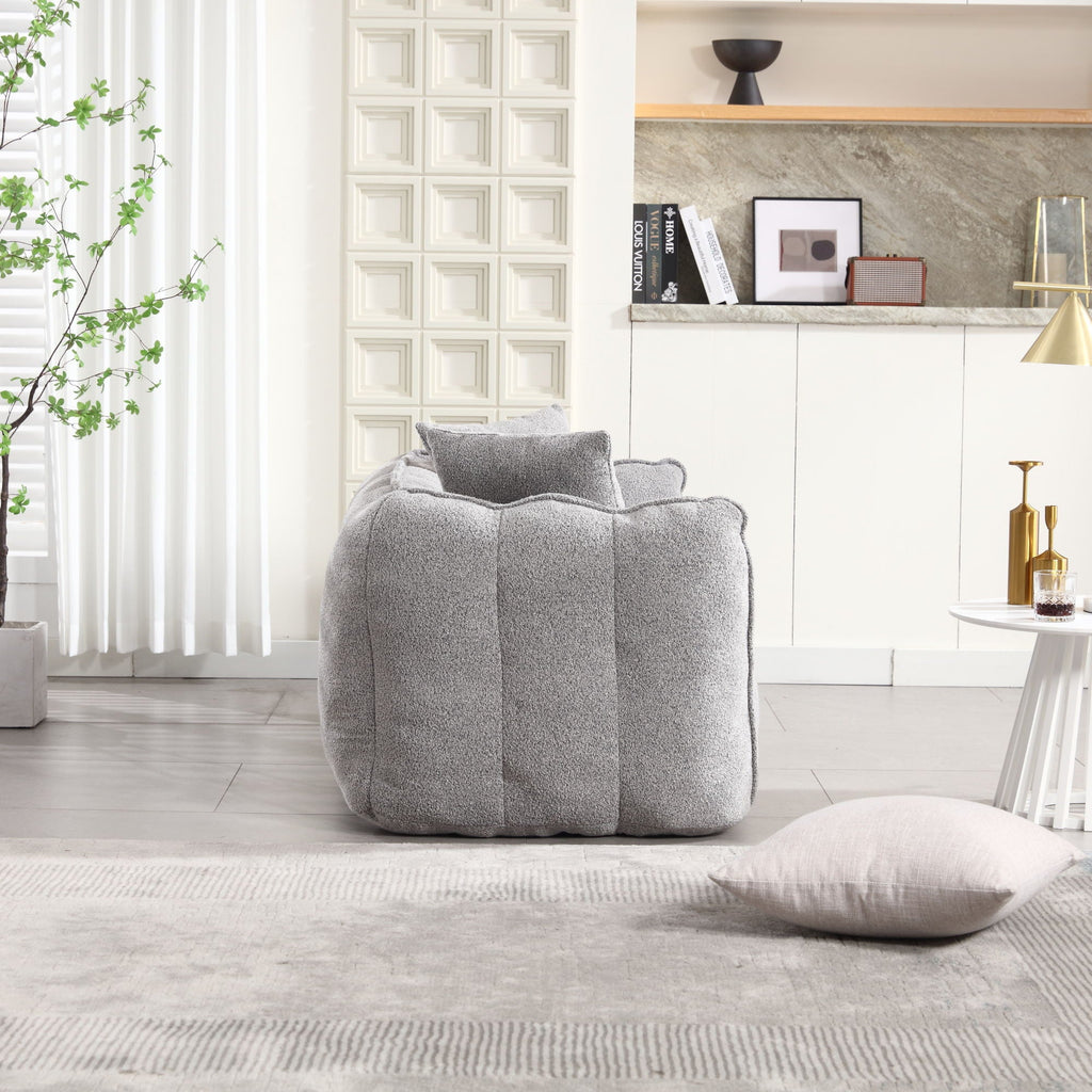 Cozy Beanbag Chair With High Resilience Foam Core For 2